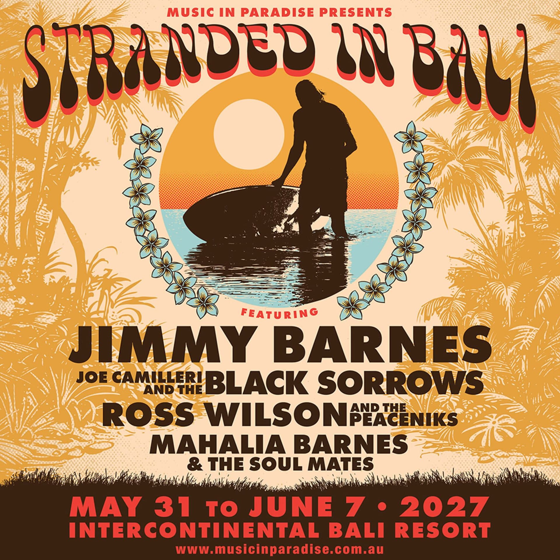 Stranded in Bali 2027 event poster