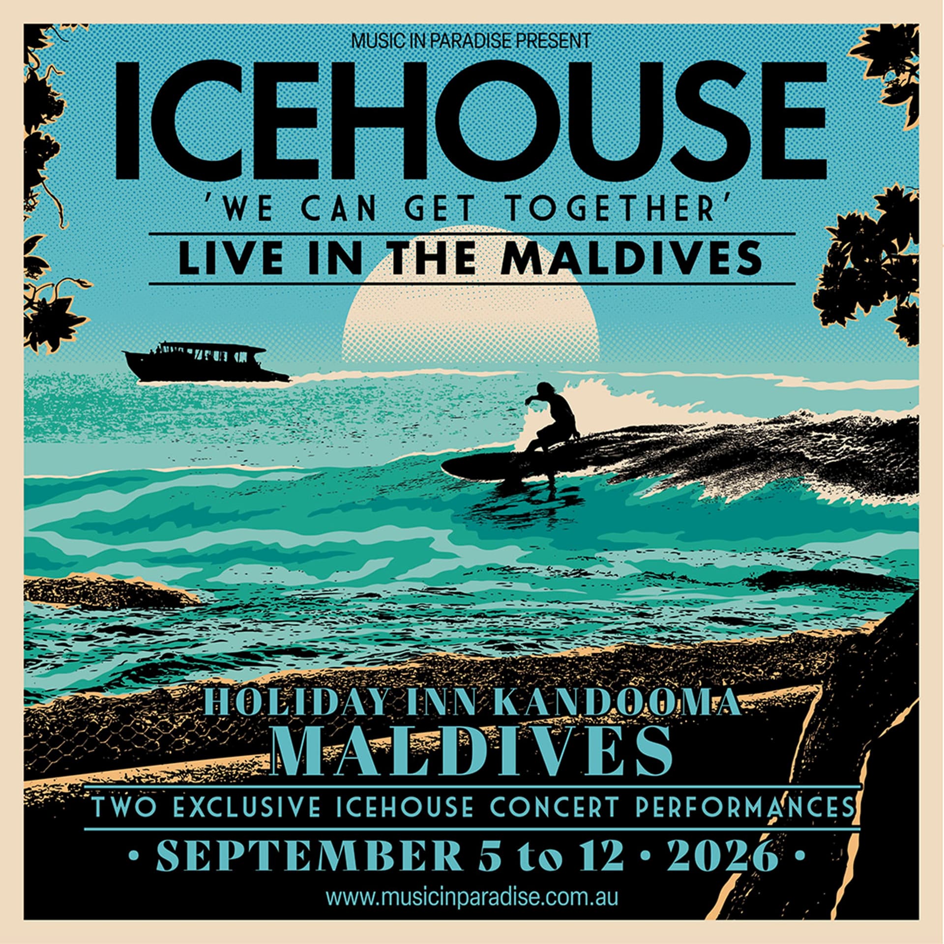 Icehouse Maldives 2026 event poster