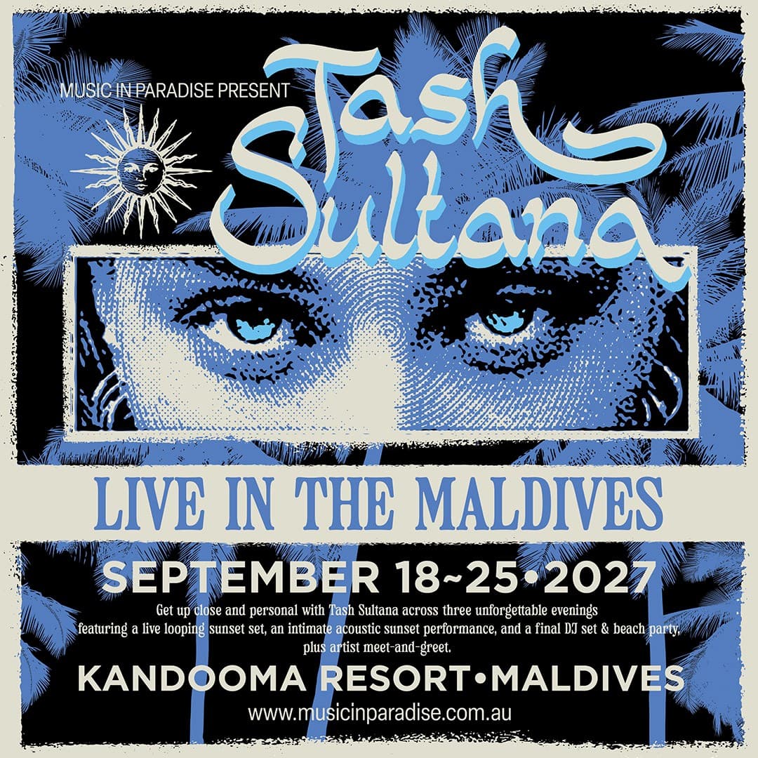 Tash Sultana Maldives 2027 event poster