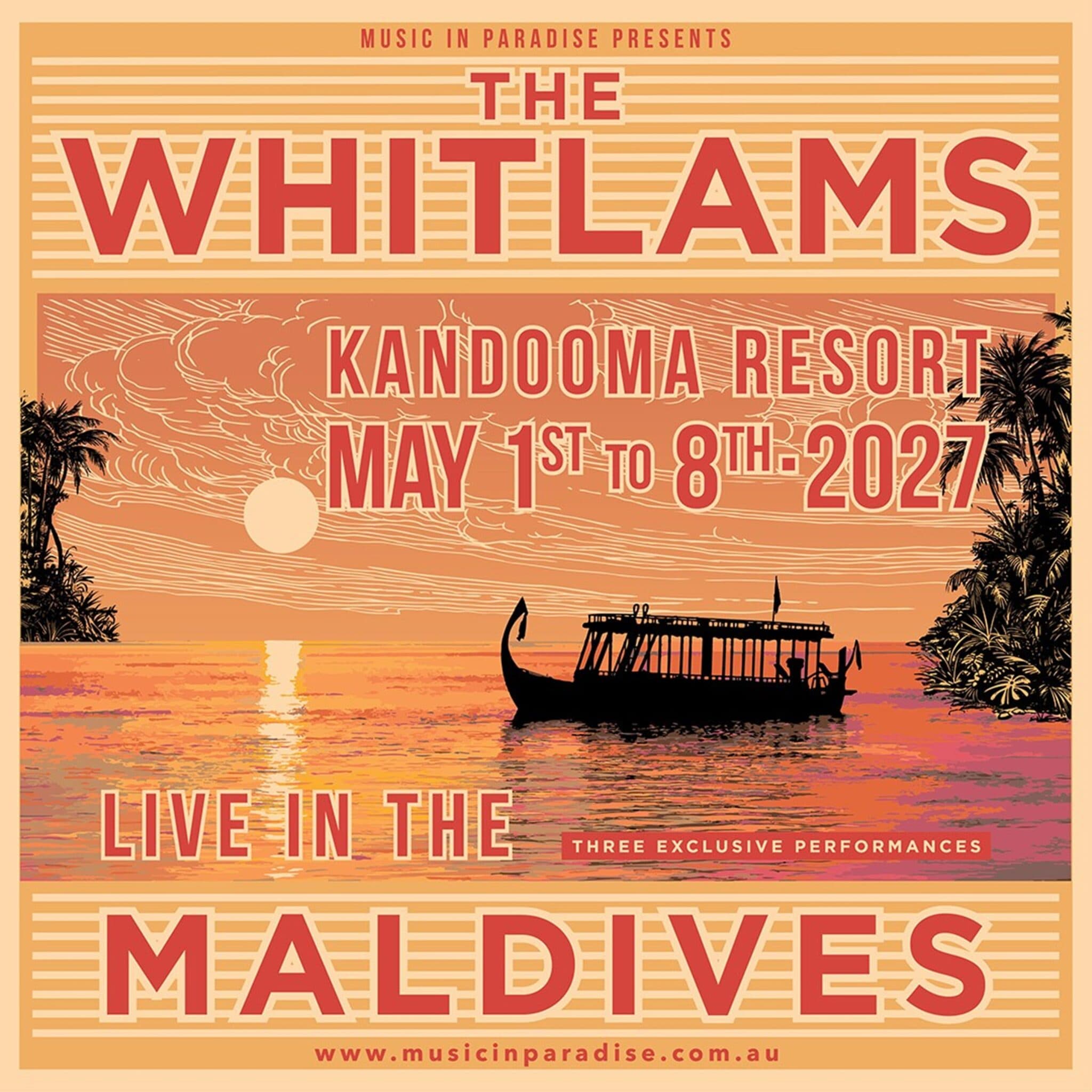 The Whitlams Maldives 2027